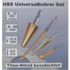 HSS Bohrer Universalbohrer Set Titan Nitrid Beschichtet