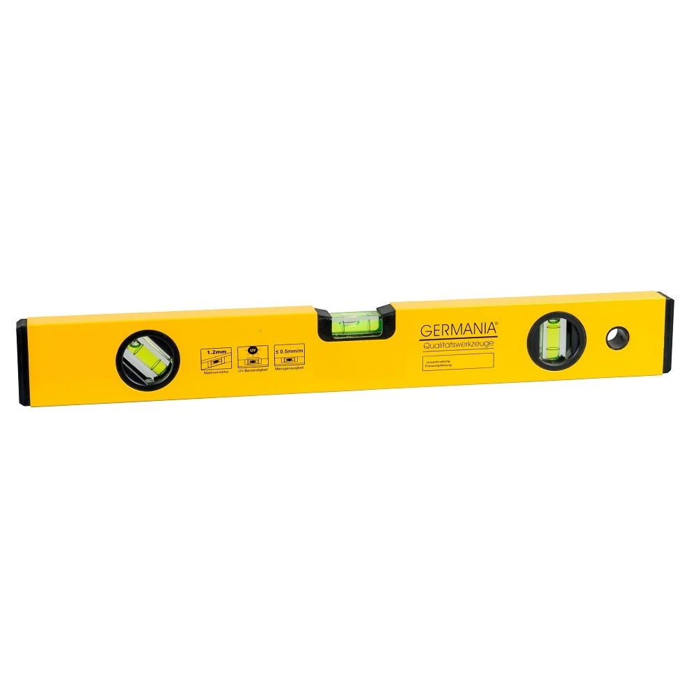 Wasserwaage Gelb 80cm Aluminium GERMANIA 1 Wasserwaage Gelb 80cm Aluminium GERMANIA