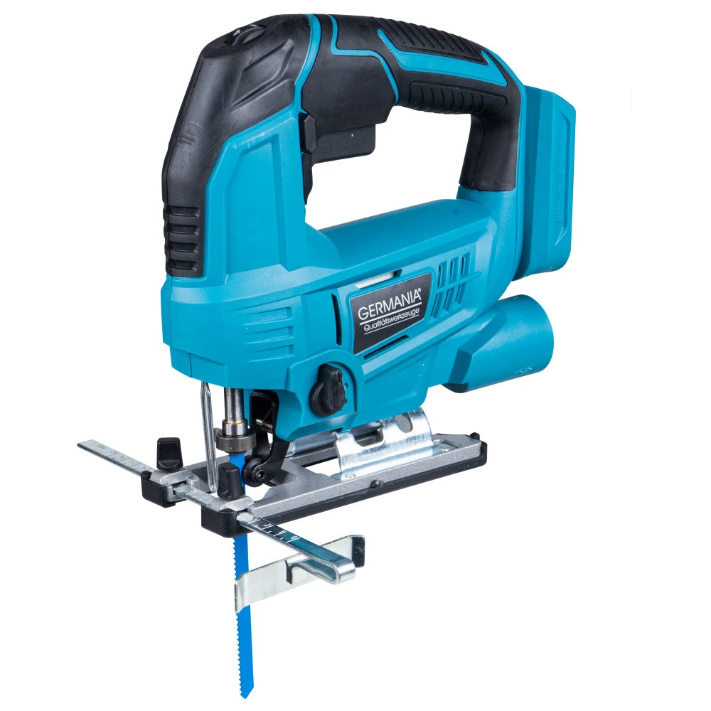 GERMANIA Plattform Akku-Stichsäge 20 V Mit Aluminiumtisch Und Staubabsaugsystem 1 GERMANIA Plattform Akku-Stichsäge 20 V Mit Aluminiumtisch Und Staubabsaugsystem