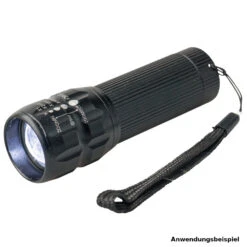 GERMANIA LED Taschenlampe Batteriebetrieben Aus Metall Mit Zoomfunktion
