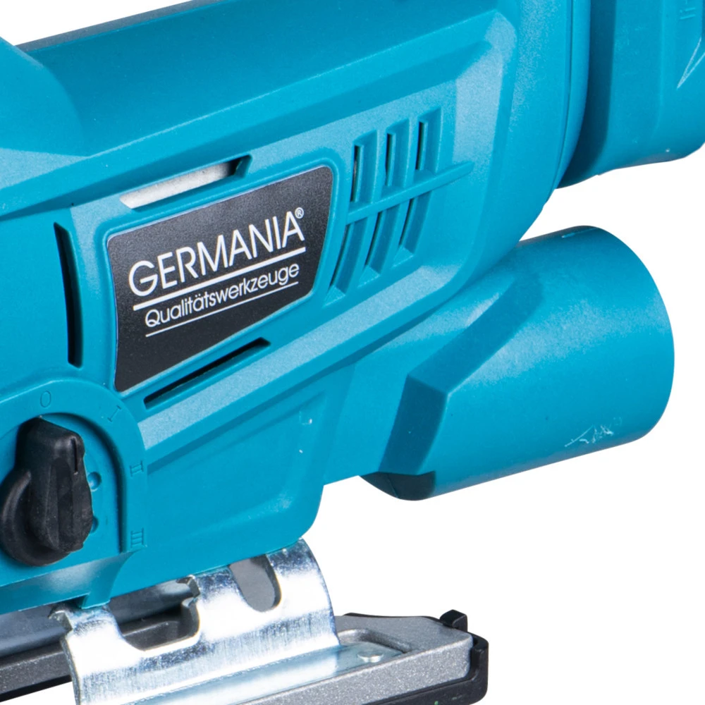 GERMANIA Plattform Akku-Stichsäge 20 V Mit Aluminiumtisch Und Staubabsaugsystem 3 GERMANIA Plattform Akku-Stichsäge 20 V Mit Aluminiumtisch Und Staubabsaugsystem – Bild 3