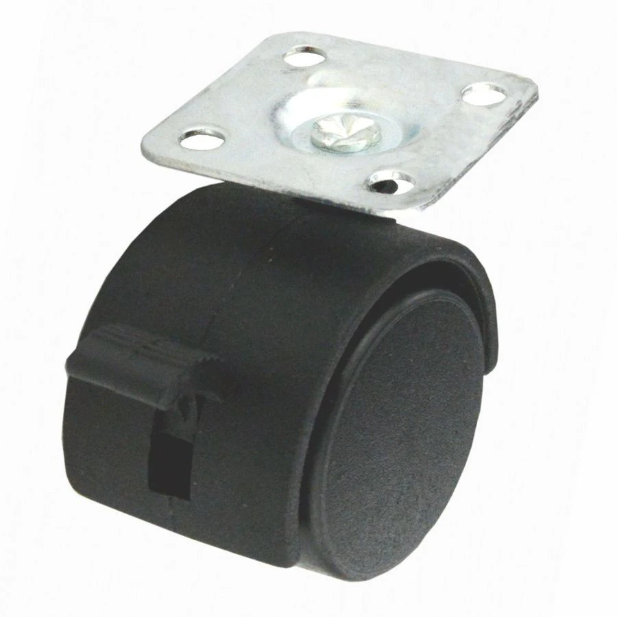 Möbelrolle Mit Bremse PVC Ø 40mm 1 Möbelrolle Mit Bremse PVC Ø 40mm