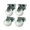 Rollen-Set 4tlg. PVC Ø 40mm Weiß