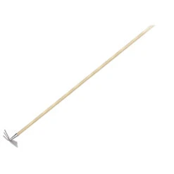 GERMANIA Doppelhacke 3 Zinken Mit Holzstiel