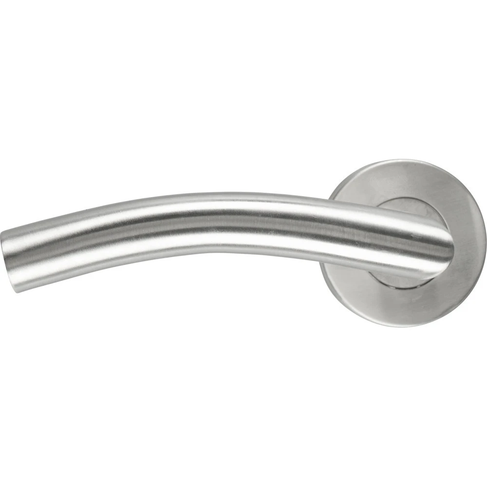 GERMANIA Türgriff Drückergarnitur Gebogen Aus Edelstahl 2 GERMANIA Türgriff Drückergarnitur Gebogen Aus Edelstahl – Bild 2